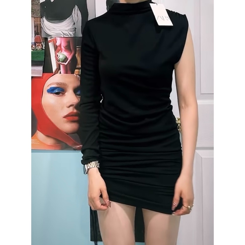 Asymmetric dress for women size s